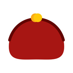 Isolated wallet online digital marketing colorful icon in white background- Vector