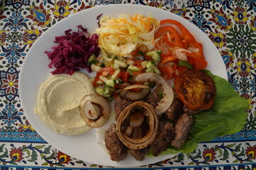food, East, hummus, dish, dinner