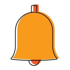 Isolated alert button online digital marketing colorful icon in white background- Vector