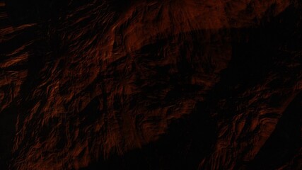 science fiction illustration, alien planet landscape with strange rock formations, fictional space scene, rocky hills and mountains