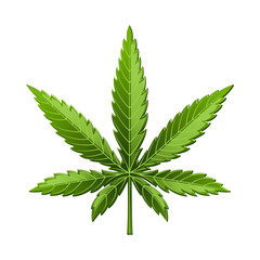 Marijuana leaf or cannabis leaf weed icon - 394756842