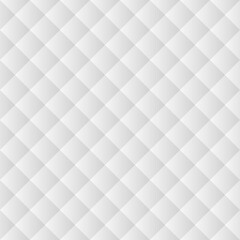 Modern abstract white background square geometric texture. Vector seamless pattern.