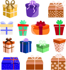 set of gift boxes