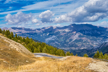 Fototapeta na wymiar The French alps, Col Allos, Provence Alpes, Mercantour, France.