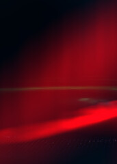 Neon abstract light rays on a dark background. Light effect, laser show, surface reflection. Ultraviolet radiation, nightclub. 3d illustration