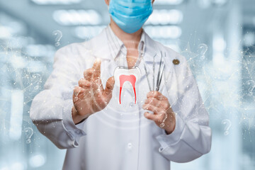 Dental diagnostics and treatment concept.