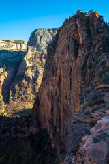 Beautiful cliff on the Angels Landing