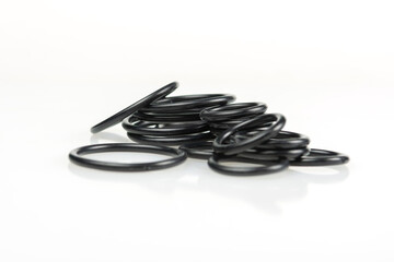 Naklejka premium round rubber gaskets of different sizes