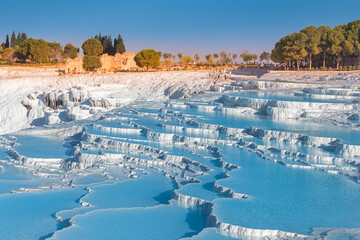 One of the main tourist attractions in Turkey is the travertines and Pamukkale hot springs. Scenic...