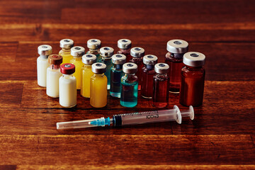 Investigación, vacunación. Vacunas, test, inyecciones. Protección sanitaria ante enfermedades.