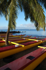 Obraz na płótnie Canvas Hawaiian Canoes