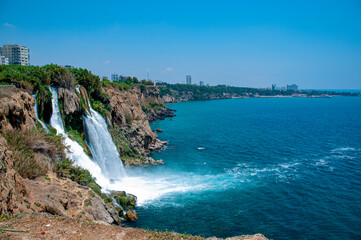 Fototapeta premium Waterfall Duden at Antalya, Turkey.