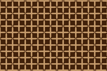 Cross - vector pattern - brown