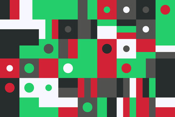 Bauhaus Abstract Vector Composition Design