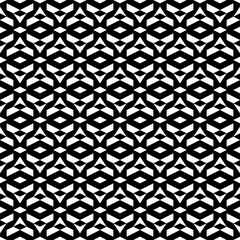 Fototapeta premium Seamless pattern. Geometric wallpaper. Trapeziums, rhombuses, figures ornament. Polygons motif. Digital paper, textile print, web design. Geometrical backdrop. Abstract background. Vector artwork.