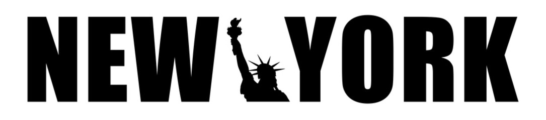The New York text and the Statue of Liberty