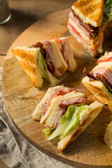 Homemade Turkey Club Sandwich