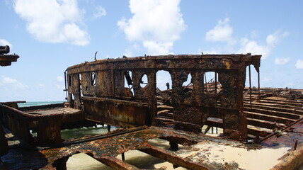ruins of an old schip