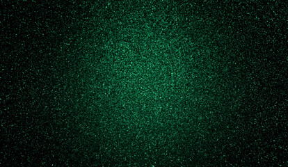 Shiny emerald green and black gradient glitter texture background