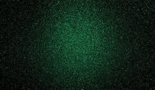 Shiny emerald green and black gradient glitter texture background