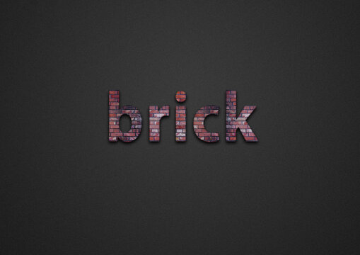 brick inscription on a neutral background