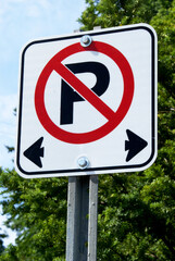 No Parking Street Sign