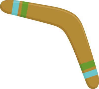 

Vector emoticon illustration of a boomerang