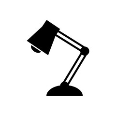 Table lamp icon, logo isolated on white background