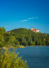 Fototapeta na wymiar View on the famous Tihany abbey at lake Balaton, Hungary