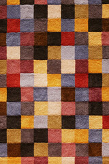 暖色系のカラフルなカーペット
