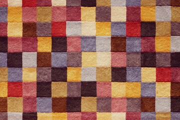 暖色系のカラフルなカーペット