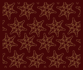 Seamless pattern with snowflakes. Perfectly for decoration, textile printing, printmaking, postcards, and many other uses