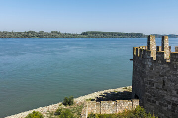 Ruins of Smederevo Fortress in town of Smederevo, Serbia