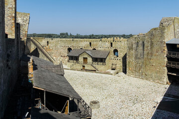 Ruins of Smederevo Fortress in town of Smederevo, Serbia