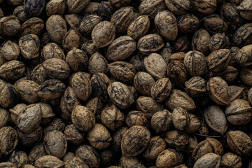 Lots of nuts in the basket.