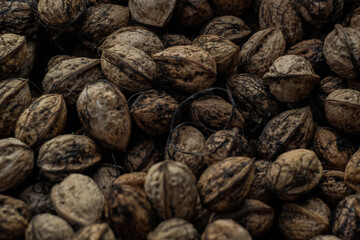 Lots of nuts in the basket.