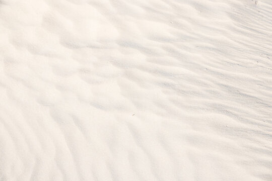 Background, sand, light, beige, wave, reflect, shadow, summer. Light shadows and patterns on the sand of dune. Beautiful sand`s background with graphics waves, shadows and lights.