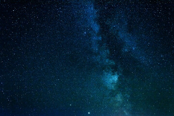 Clear night sky with milky way and huge amount of stars.
