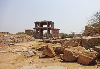 Fototapeta na wymiar hampi unesco world heritage site,karnataka,india