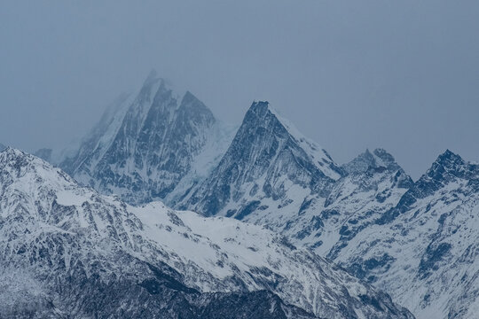 Heavy Clouds Over Langtang National Park, Nepal