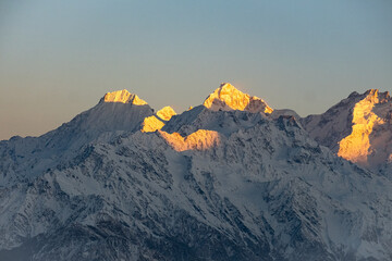Glowing Peaks in the heart of the Himalaya