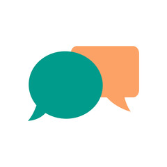 Message Icon. Mobile phone  chat sign vector