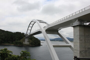 気仙沼大島大橋(愛称：鶴亀大橋)のある風景(宮城県)