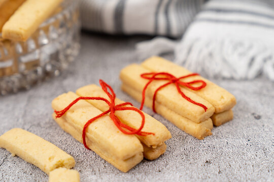 Homemade Parmesan Cheese Cookie Sticks Ready To Serve