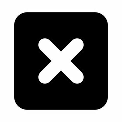 Wrong marks, Cross marks, Rejected, Disapproved, No, False, Not Ok, Wrong Choices, Task Completion, Voting. - vector mark symbols. White outline design. Isolated icon.
