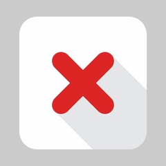 Obraz premium Wrong marks, Cross marks, Rejected, Disapproved, No, False, Not Ok, Wrong Choices, Task Completion, Voting. - vector mark symbols in red. Isolated icon.