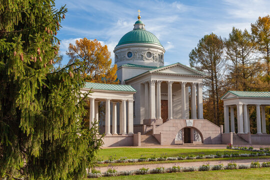 Temple-burial vault of princes Yusupov in Arkhangelskoe (Russia)