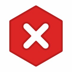 Obraz premium Wrong marks, Cross marks, Rejected, Disapproved, No, False, Not Ok, Wrong Choices, Task Completion, Voting. - vector mark symbols in red. Isolated icon.