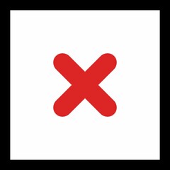 Obraz premium Wrong marks, Cross marks, Rejected, Disapproved, No, False, Not Ok, Wrong Choices, Task Completion, Voting. - vector mark symbols in red. Isolated icon.