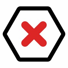 Obraz premium Wrong marks, Cross marks, Rejected, Disapproved, No, False, Not Ok, Wrong Choices, Task Completion, Voting. - vector mark symbols in red. Isolated icon.